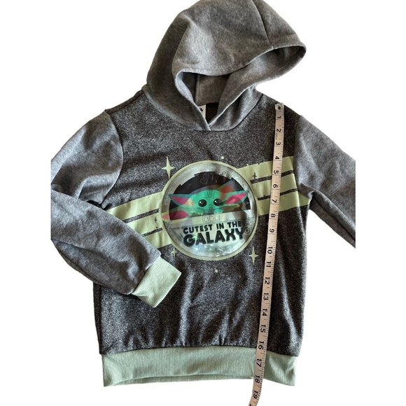 STAR WARS Big Boys' Hoodie and Pants Set Size 7 Grey/Green - Picture 4 of 12